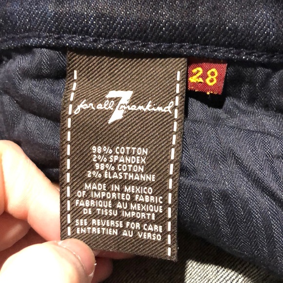 7 for all Mankind bootcut distressed jeans size 28 - Picture 10 of 13